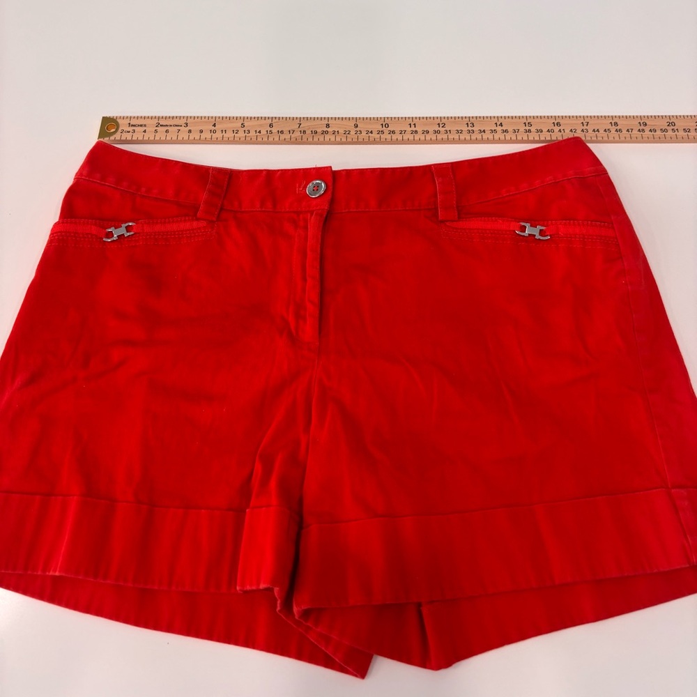 White House Black Market Stylish Orange Women's Shorts in Size 12